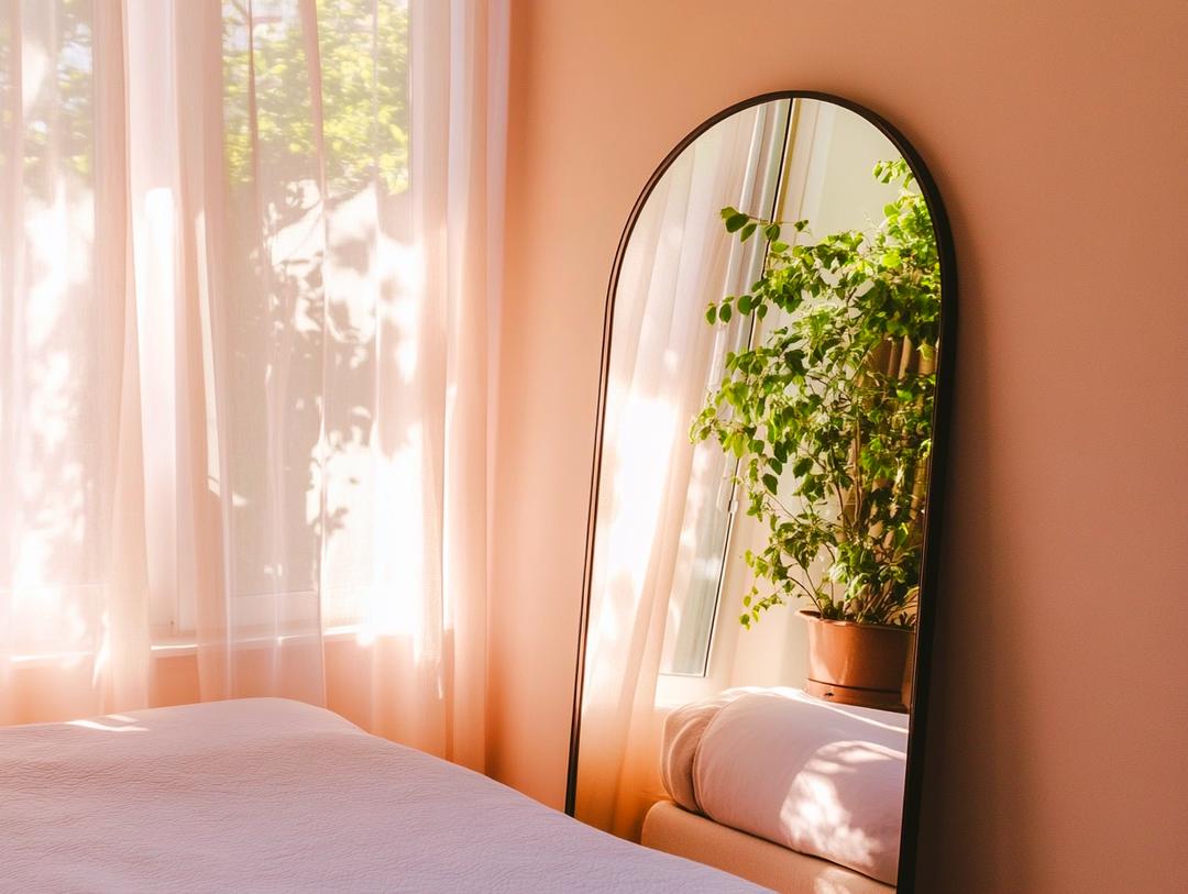 Mirror Magic: Amplify Light and Space in Your Rental Bedroom