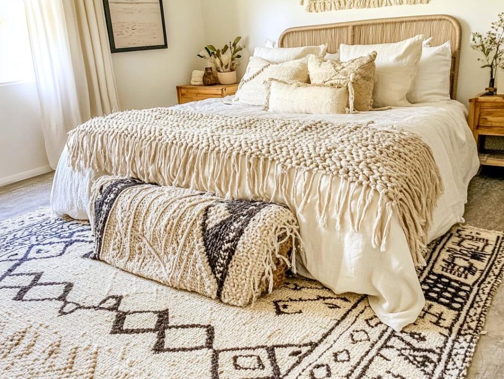 Anchor Your Bedroom Design: Large Rugs to Hide Floors & Define Spaces