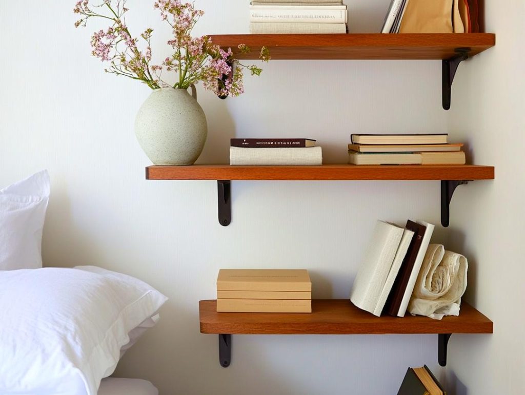 Open Shelving Solutions: Stylish & Functional Rental Bedroom Storage