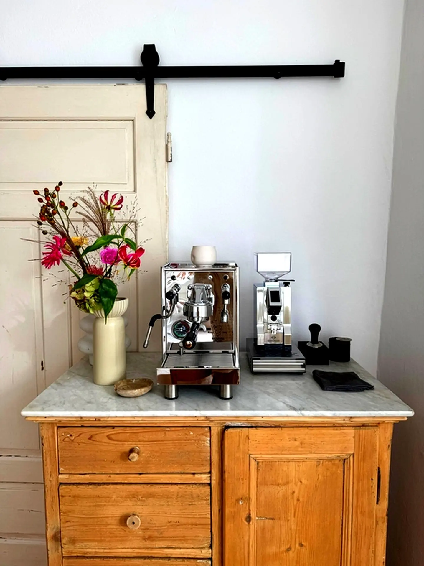 Dedicated Espresso Corner with Vintage Flair